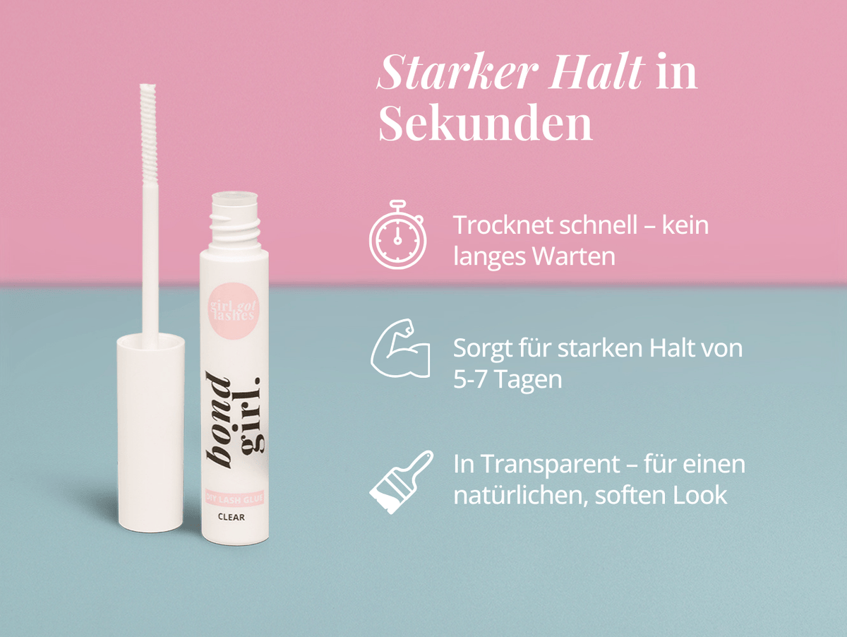 BOND GIRL – Wimpernkleber transparent (3er Pack)